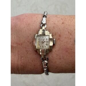 Vintage Benrus Art Deco Ladies Watch • Silver Tone • Mechanical Wind-Up